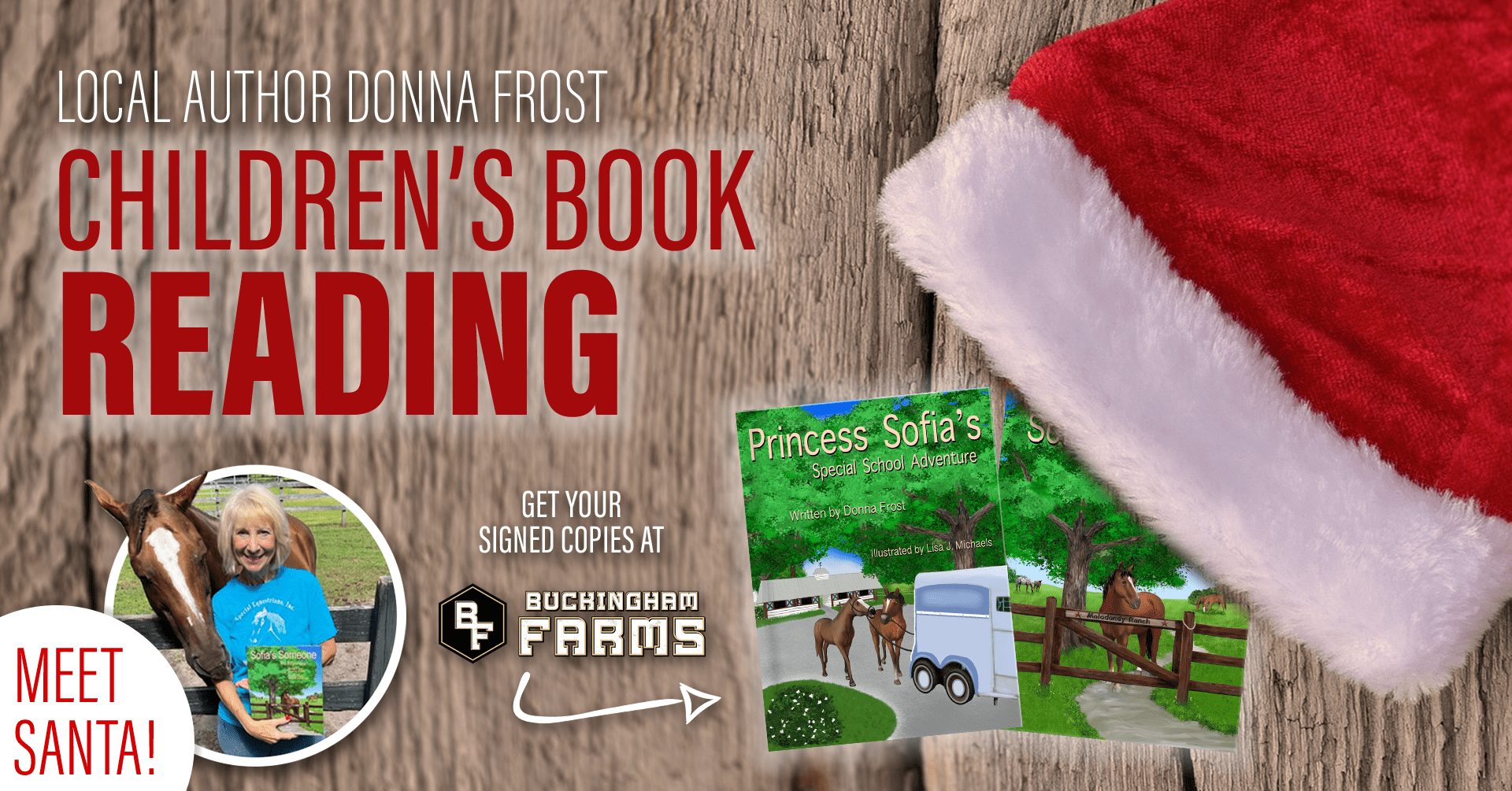 Children's Book Reading feat. Santa Claus December 8 & 9 at Buckingham Farms