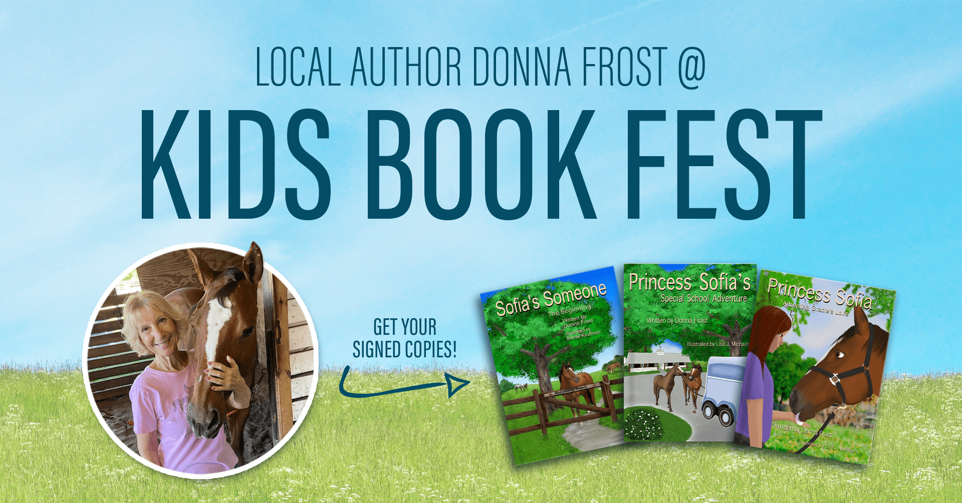 Author Donna Frost at Kids Book Fest in Largo, FL